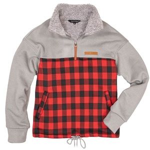 Simply Southern ‘Boyfriend Plaid Pullover Sweater’, Sz M